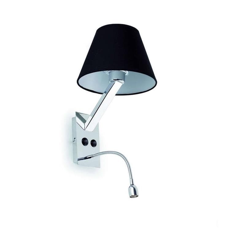 MOMA Applique Murale Avec Liseuse LED H35cm Noir Faro LightOnline