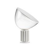 Taccia Lampe Poser Led Verre Aluminium H Cm Blanc Mat Flos