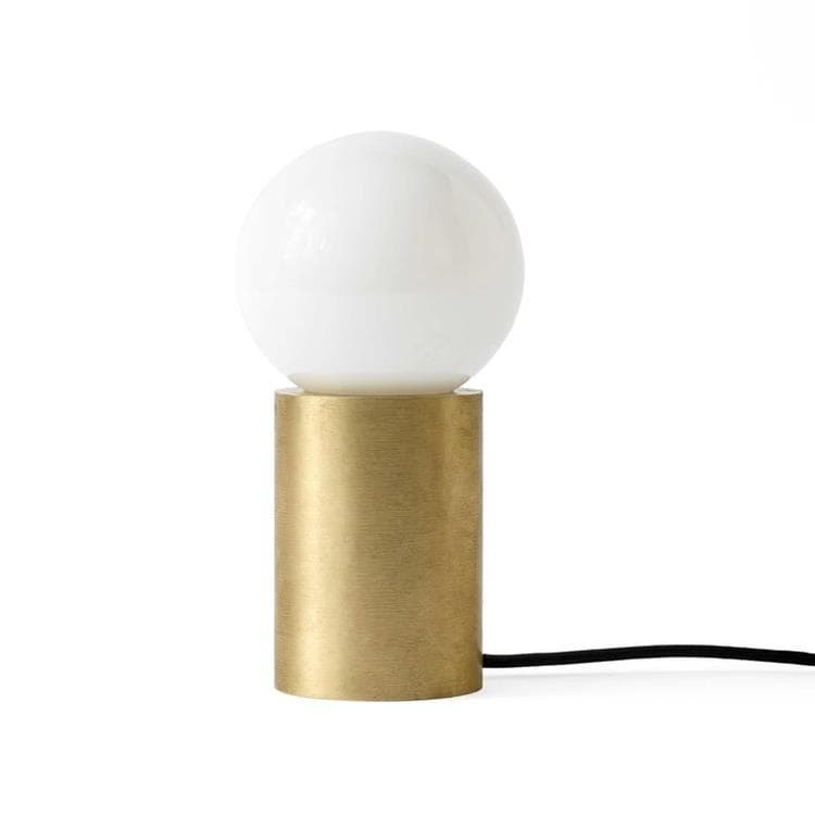 Lampe à poser boule kaki rechargeable en métal LED IP44, 400