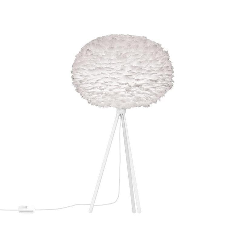 GUIRLANDE DE PLUME BLANCHE ET PERLES - 170 CM