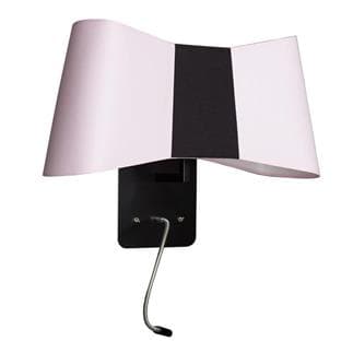 Lampe à poser, Couture, rose, noir, H39cm - Designheure