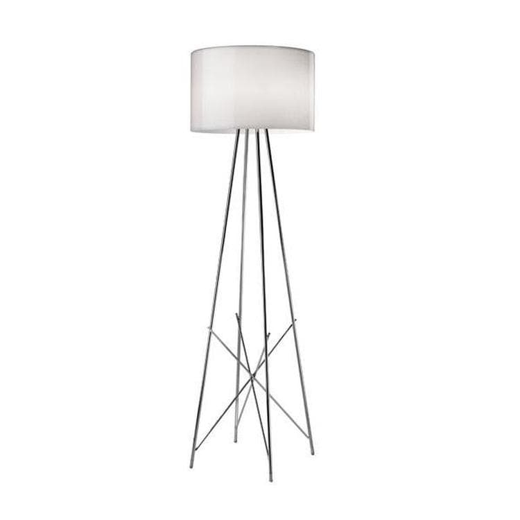Lampadaires Luminaires intérieur Lampe sur Pied Lampadaire Moderne avec  étagères en Verre, 2 Abat-Jour Acrylique Blanc léger, Lampe de Stands de
