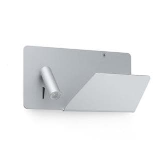 Applique tablette avec port USB en métal blanc L50cm MULTI