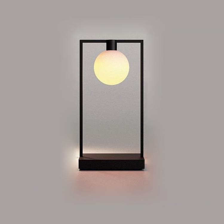 CURIOSITY-Lampe à poser LED sans fil Métal/Verre H36cm