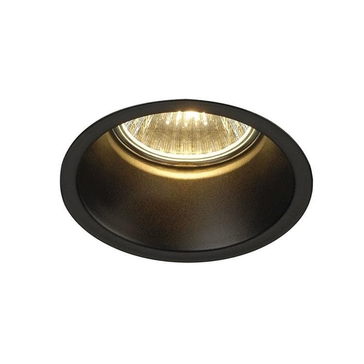 HYDE Spot encastrable LED Métal IP44 avec porte-lampe Ø8.9cm Noir