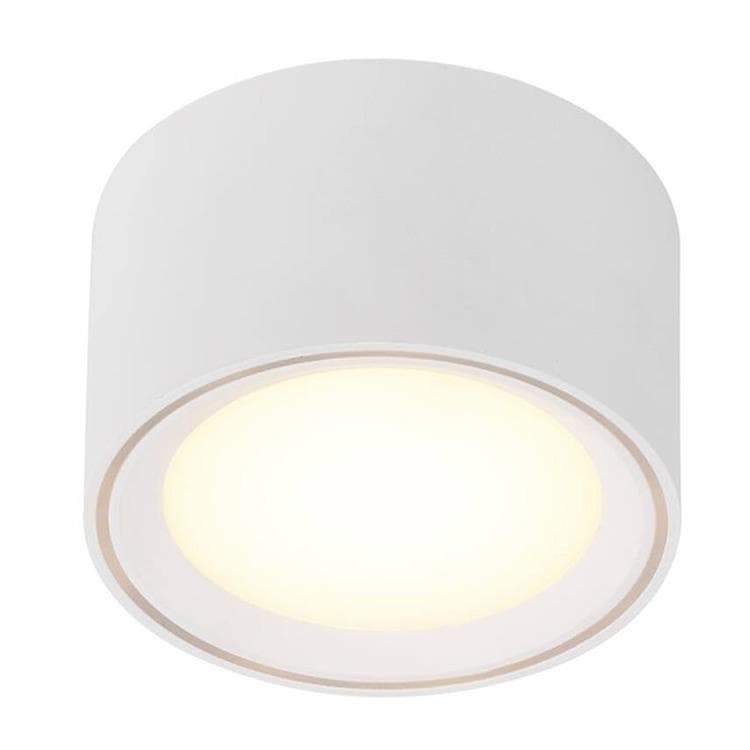 Plafonnier LED dimmable carré blanc orientable 5W Blanc du Jour