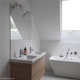 applique de miroir de salle de bain en céramique blanche en métal
