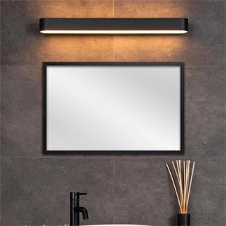 Applique murale LED miroir salle de bain métal verre E14 lampe luminaire de  salle de bain avec prise éléctrique