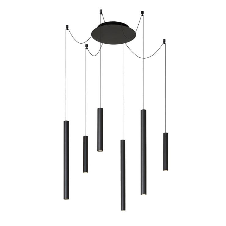 LORENZ-Suspension 6 lumières grappe H130cm