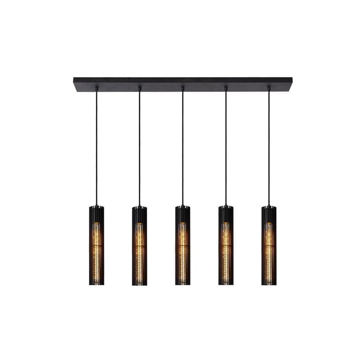 LIONEL-Suspension Métal 5 lumières L100cm