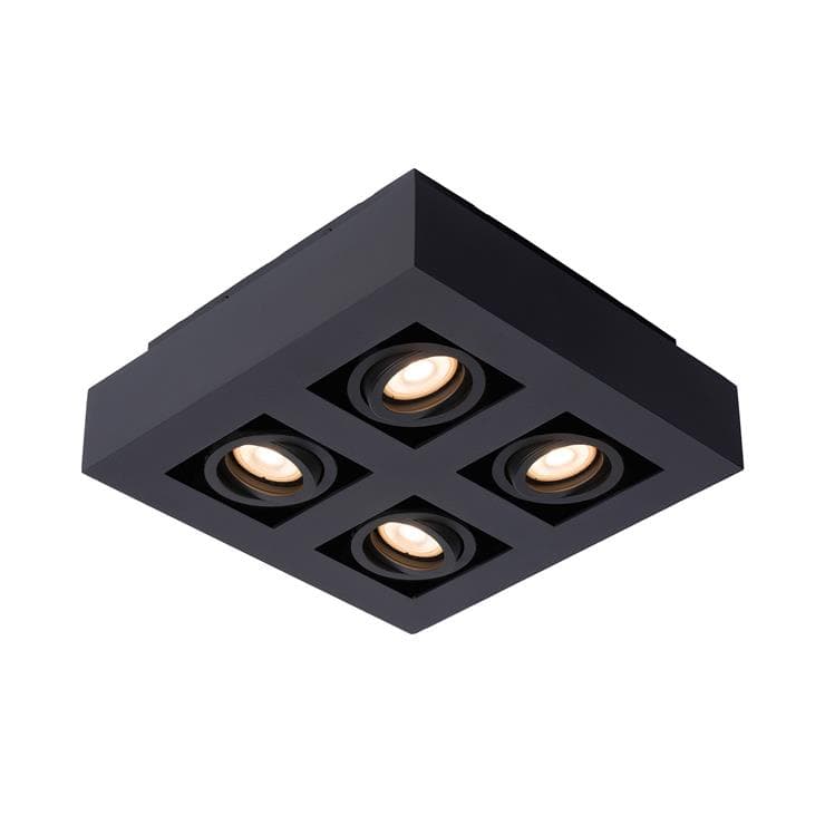 HYDE Spot encastrable LED Métal IP44 avec porte-lampe Ø8.9cm Noir Faro -  LightOnline