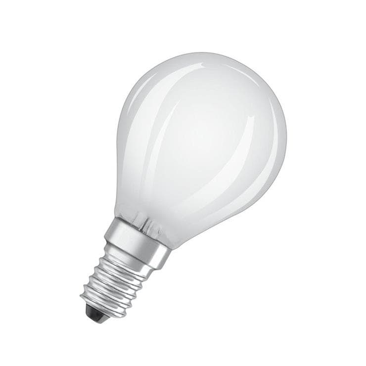OSRAM Ampoule LED dépolie sphérique E14 Ø4,5cm 2700K 5W = 40W 470 Lumens  Dimmable Osram - LightOnline
