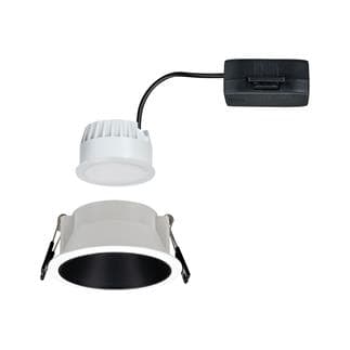 COLE Spot encastré LED Métal Ø 8.8cm Blanc noir mat Paulmann - LightOnline