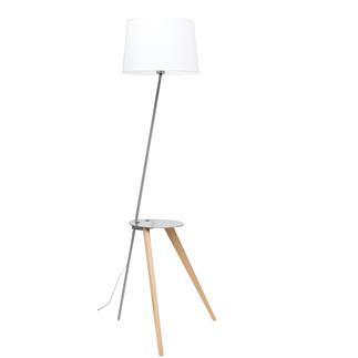 Lampadaire bois métal H.185 cm OSLO Blanc - Lampadaire BUT