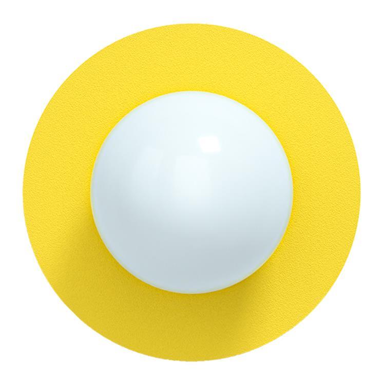 Applique murale LED 360° L28cm CANDY BIG CIRCLE L Jaune soleil