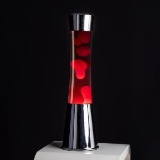 TOWER Lampe lave Métal/Verre H39cm Rouge Fisura - LightOnline