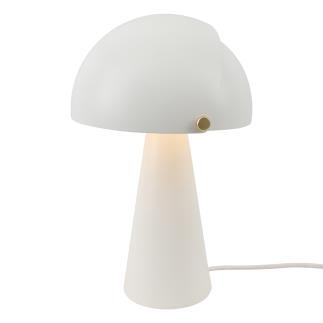 Lampe à poser design moderne led avec abat-jour blanc créative