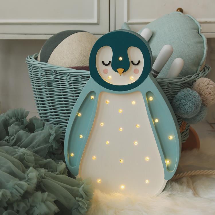 Lampe à poser LED Pingouin H22cm BABY PENGUIN Bleu