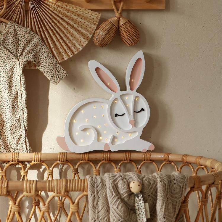 Lampe à poser LED Lapin H34cm BUNNY Blanc