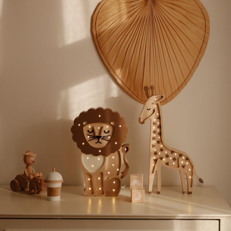 Lampe à poser LED Girafe H46cm GIRAFFE Savannah Beige