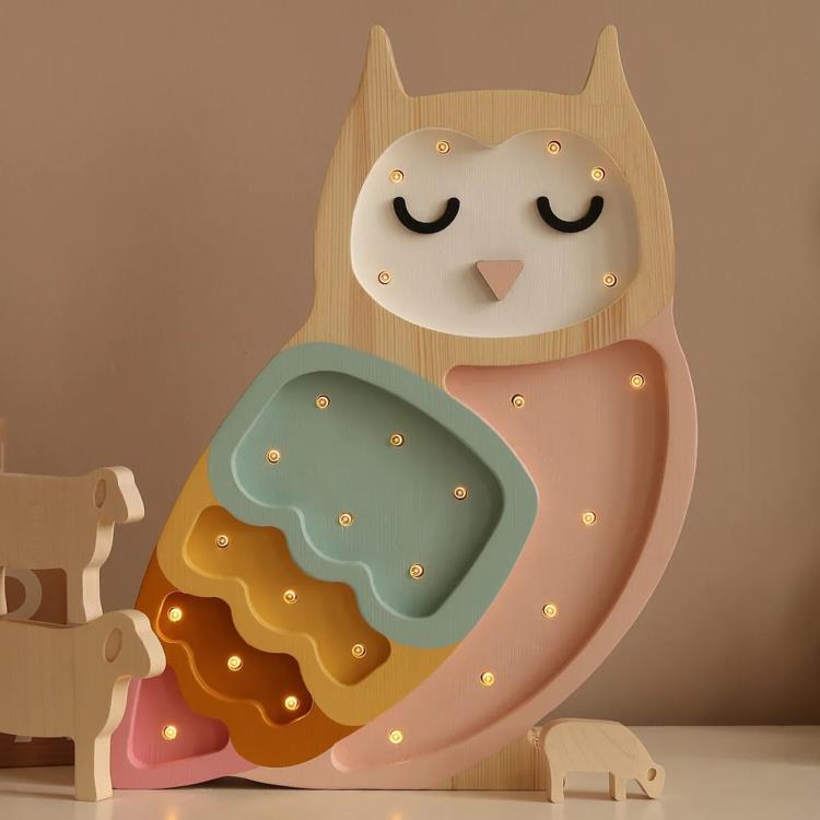 Lampe à poser LED Hibou H35cm OWL Retro