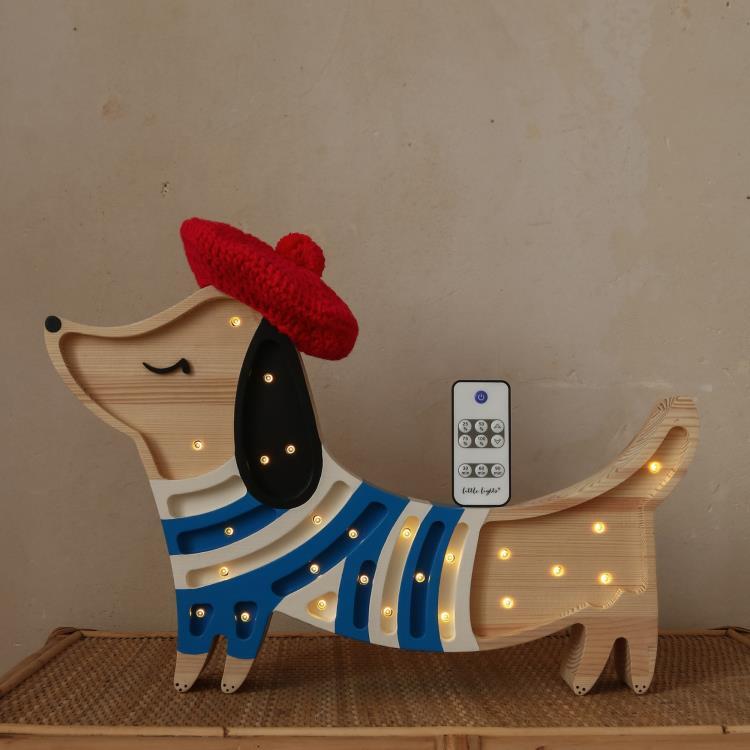 Lampe à poser LED Chien H44cm PUPPY Frenchstyle