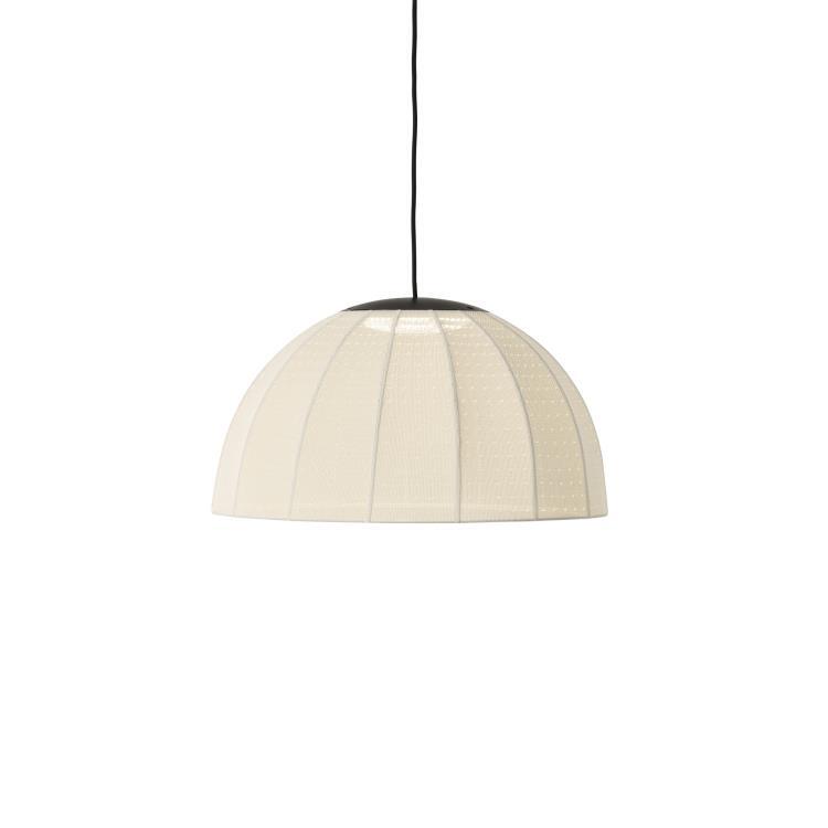 Suspension LED tricotée 3D Ø50cm MOLLIS blanc cassé