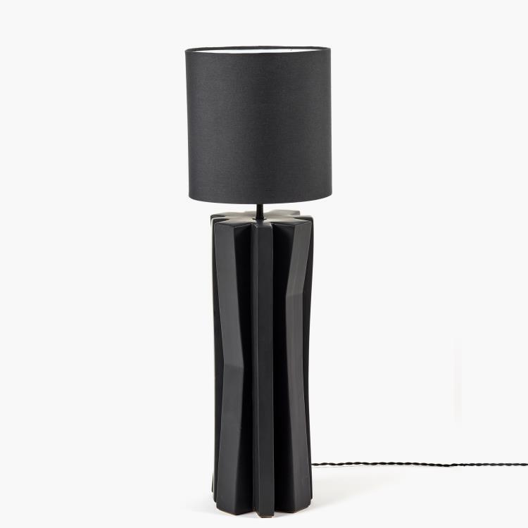 Lampe de table H82cm YUCCA noir et noir