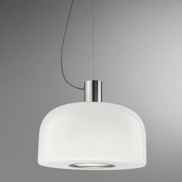 Suspension LED Aluminium/Verre Ø45cm BELLHOP GLASS S2 Aluminium