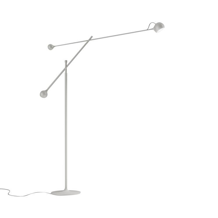 Lampadaire orientable Acier H127cm IXA FLOOR Blanc gris