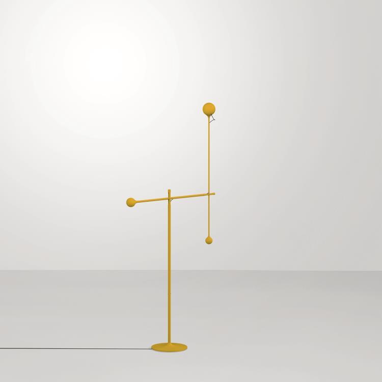 Lampadaire orientable Acier H127cm IXA FLOOR Jaune