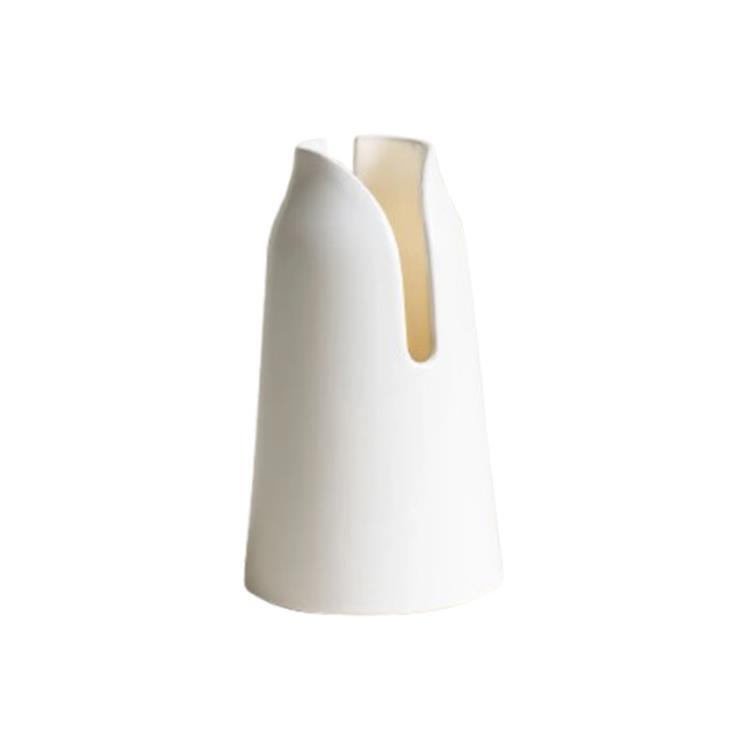 Lampe à poser Céramique H26cm COL MINI blanc brillant