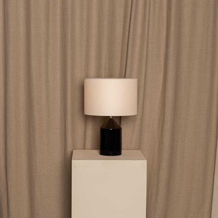 Lampe à poser Céramique/Marbre H42cm JOSEF Céramique - Noir