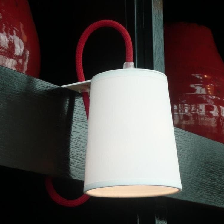 Lampe de bibliothèque, Lightbook, blanc, rouge, H12cm - Designheure -  Luminaires Nedgis