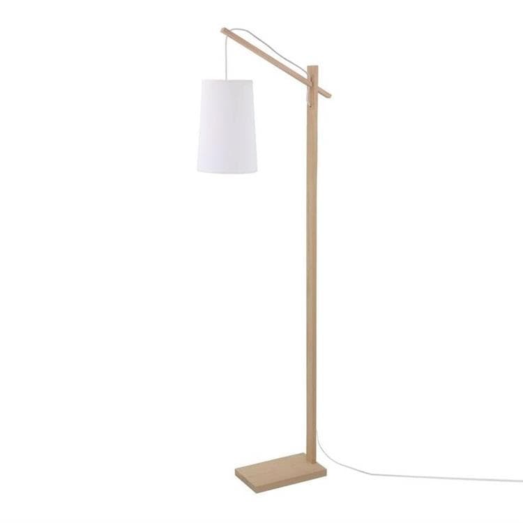 SWAN FLOOR Lampe de lecture LED Bois Tactile H135cm